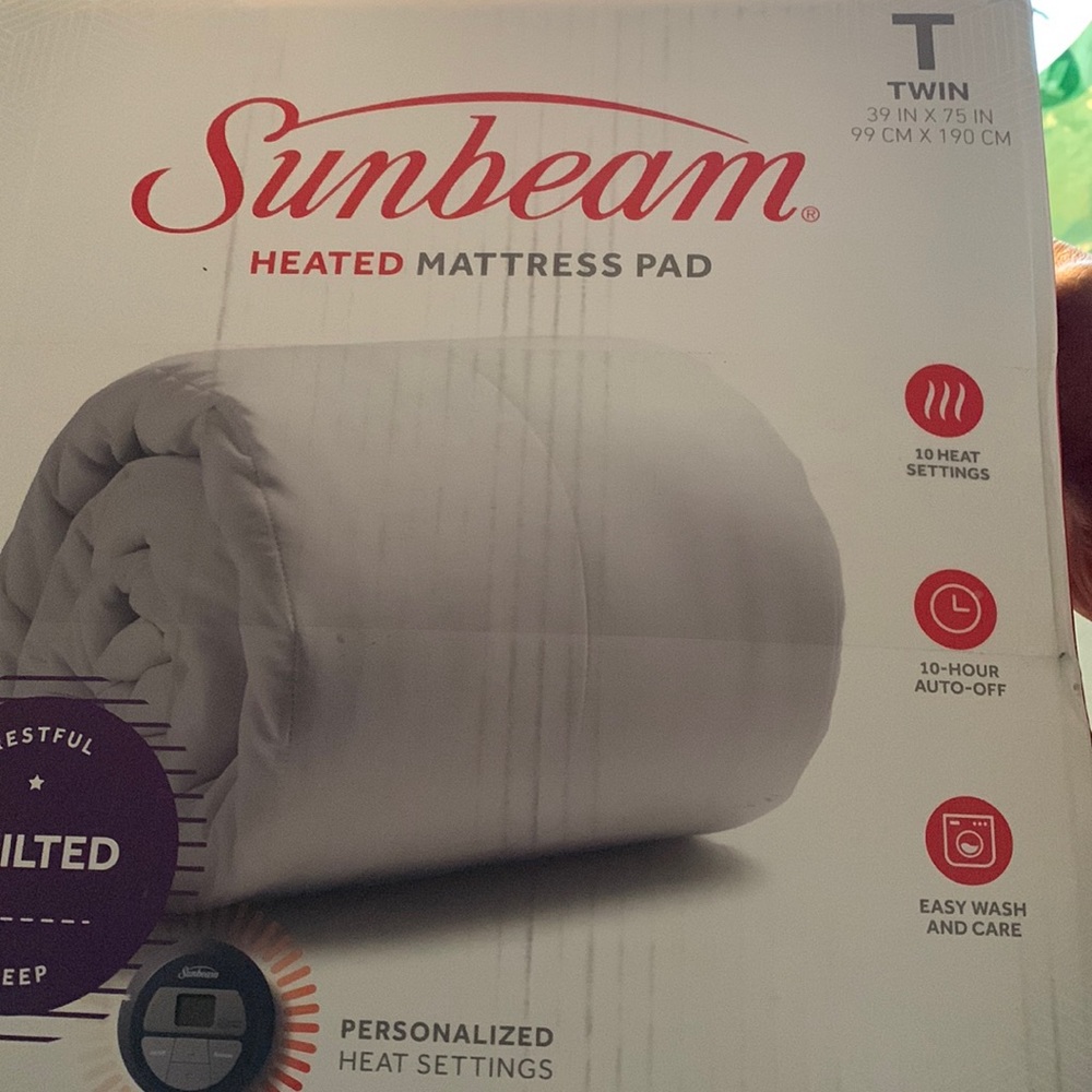 Twin Heated Mattress Pad With Control